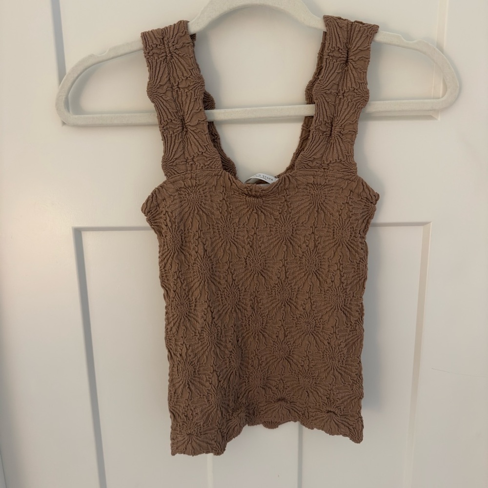 Altar'd State Textured Tan Tank Top